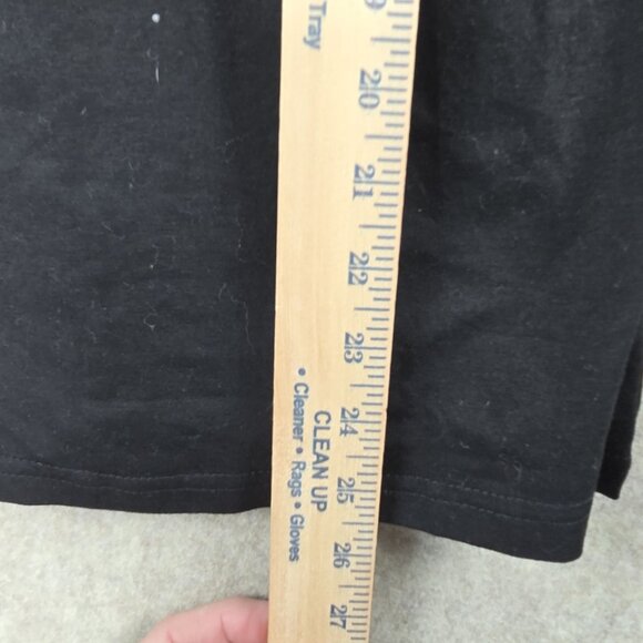 Black Rhinestone Embellished Long Sleeve Top By Sheilay Size M - Picture 4 of 5